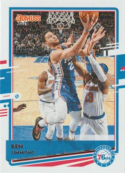 Ben Simmons Philadelphia 76ers 2020/21 Donruss Basketball #176