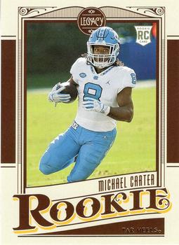 Michael Carter North Carolina Tar Heels 2021 Panini Legacy Football NFL Rookies #170