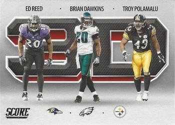 Brian Dawkins/Ed Reed/Troy Philadelphia Eagles/Baltimore Ravens/Pittsburgh Steelers 2021 Panini Score NFL 3D #3