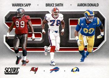 Aaron Donald/Bruce Smith/Warren Los Angeles Rams/Buffalo Bills/Tampa Bay Buccaneers 2021 Panini Score NFL 3D #7