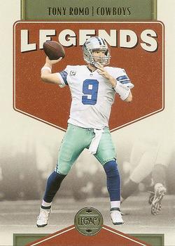 Tony Romo Dallas Cowboys 2022 Panini Legacy Football NFL Legends #140
