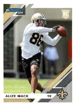 Alize Mack New Orleans Saints RC 2019 Donruss NFL #289