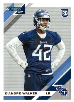 D'Andre Walker Tennessee Titans RC 2019 Donruss NFL #291