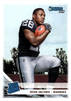 Josh Jacobs Oakland Raiders 2019 Donruss NFL Rated Rookie #308