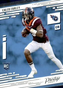 Caleb Farley Tennessee Titans 2021 Panini Prestige NFL Rookies #247