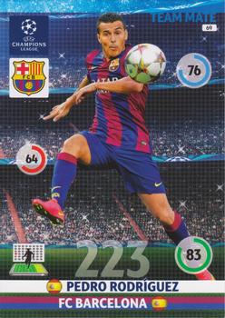 Pedro Rodriguez FC Barcelona 2014/15 Panini Champions League #69