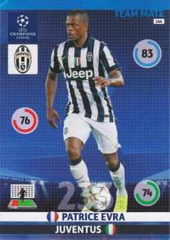 Patrice Evra Juventus FC 2014/15 Panini Champions League #146