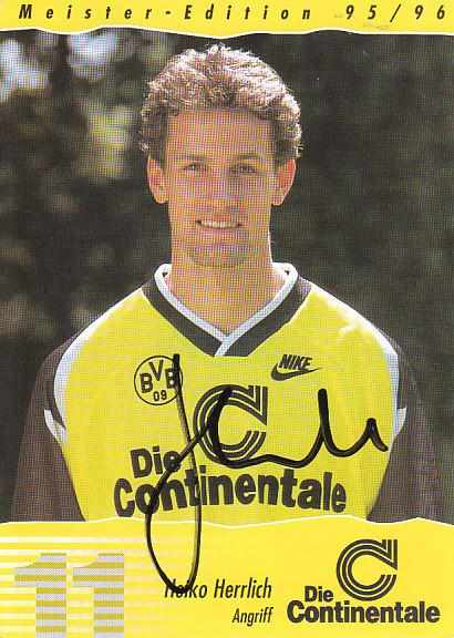 Heiko Herrlich Borussia Dortmund 1996/97 Podpisova karta Autogram