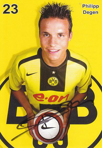 Philipp Degen Borussia Dortmund 2005/06 Podpisova karta Autogram
