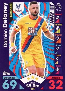 Damien Delaney Crystal Palace 2016/17 Topps Match Attax Away Kit #365