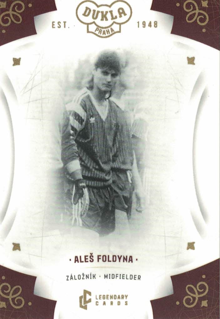 Ales Foldyna Dukla Praha Bravo Dukla Legendary Cards Base Gold #BA-FOA