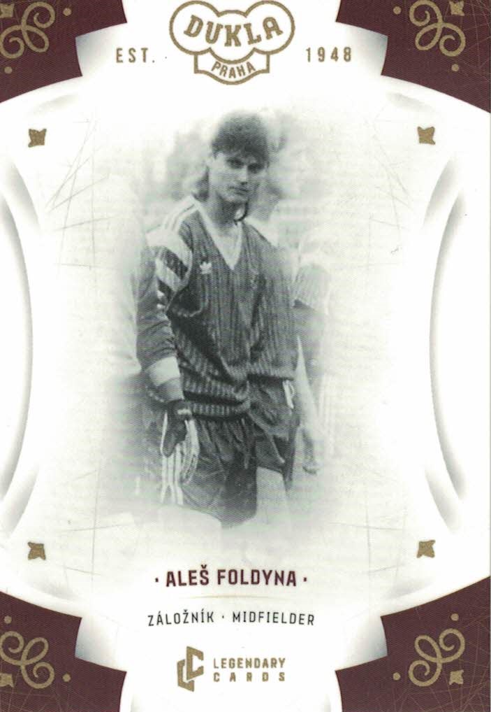Ales Foldyna Dukla Praha Bravo Dukla Legendary Cards Base Gold #BA-FOA