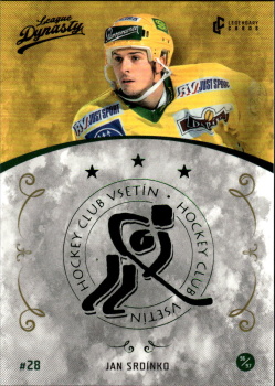 Jan Srdinko Vsetin 2021 Legendary Cards League Dynasty #75