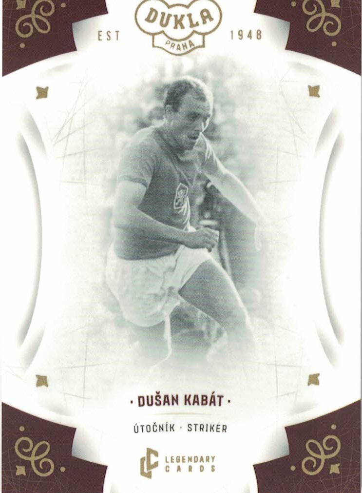 Dusan Kabat Dukla Praha Bravo Dukla Legendary Cards Base Gold #BA-KAD