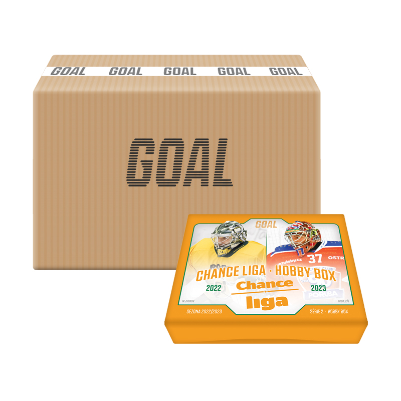 Předprodej - Chance Liga 2022/23 2. série GOAL Cards Hobby case (10 boxů)