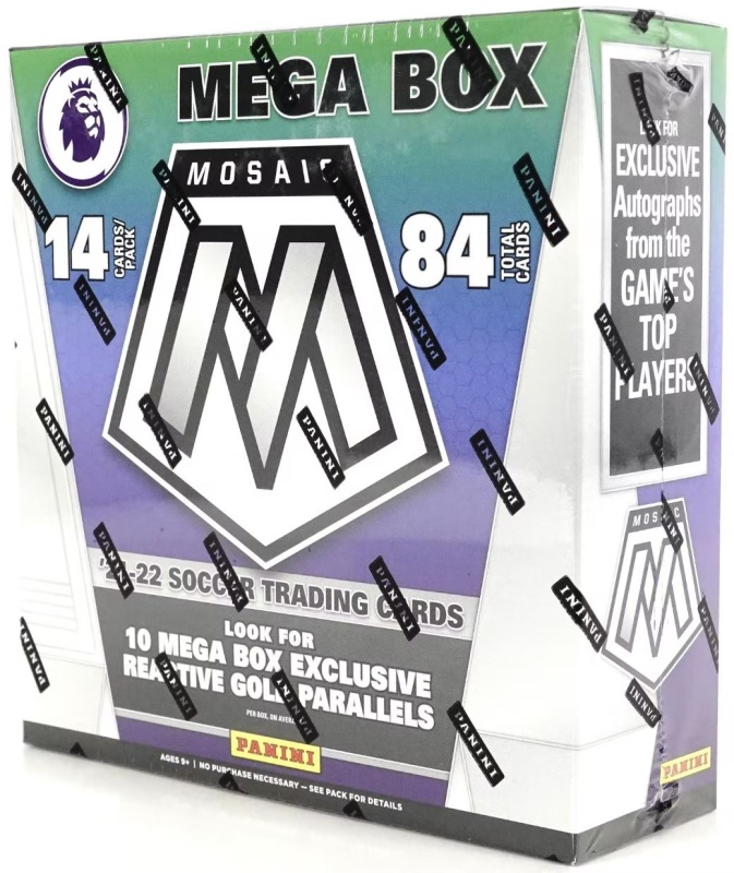 Panini Mosaic Premier League 2021/22 Mega Box (Reactive Gold Parallels!)
