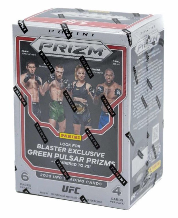 Panini Prizm UFC 2022 6-Pack Blaster Box (Green Pulsar Prizms!)