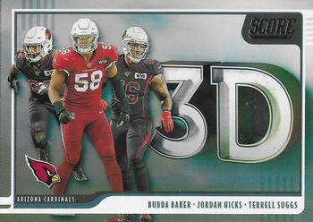 Baker/Hicks/Suggs Arizona Cardinals 2020 Panini Score NFL 3D #BJT