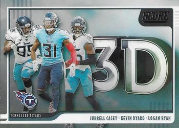 Casey/Byard/Ryan Tennessee Titans 2020 Panini Score NFL 3D #LKJ