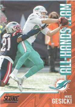 Mike Gesicki Miami Dolphins 2021 Panini Score NFL All Hands Team #AH07