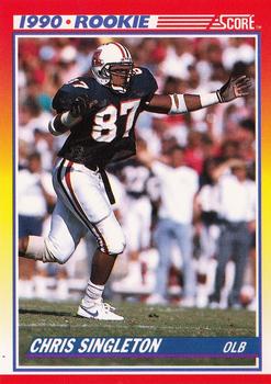 Chris Singleton Arizona Wildcats 1990 Score NFL Rookie #290