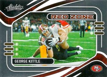 George Kittle San Francisco 49ers 2021 Panini Absolute Red Zone #RZ6