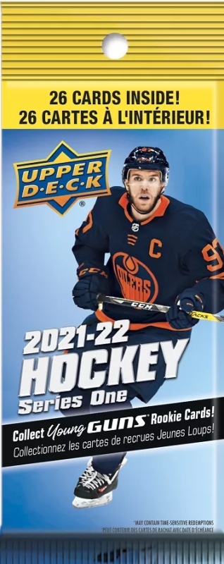 Upper Deck Series 1 Hockey 2021/22 FAT Pack Balíček NHL Hokejové karty