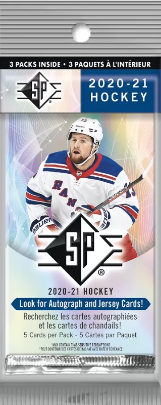 Upper Deck SP 2020/21 Hockey Hanger Balíček NHL Hokejové karty