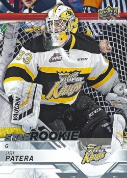 Jiri Patera Brandon Wheat Kings Upper Deck 2018/19 CHL Star Rookies #394