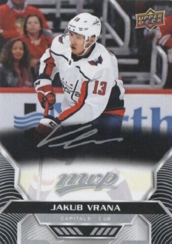 Jakub Vrána Washington Capitals Upper Deck MVP 2020/21 Silver Script #056