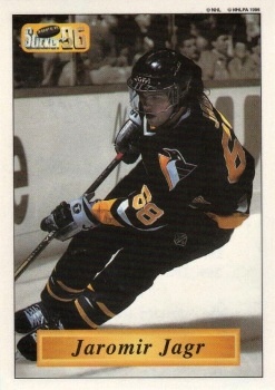 Jaromir Jagr Pittsburgh Penguins Imperial Hockey Super Stickers 1995/96 #96