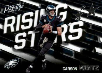 Carson Wentz Philadelphia Eagles 2018 Panini Prestige NFL Rising Stars #RS-CW