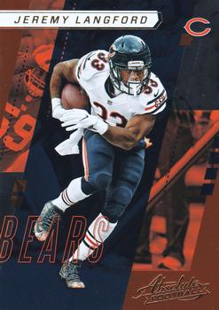 Jeremy Langford Chicago Bears 2017 Panini Absolute Football #47