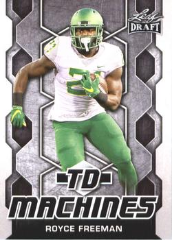 Royce Freeman Oregon Ducks 2018 Leaf Draft NFL TD Machines #TD-17