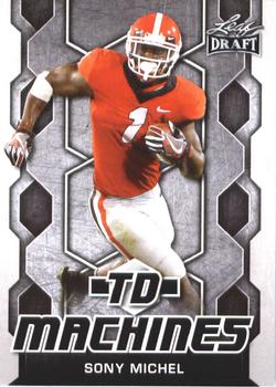 Sony Michel Georgia Bulldogs 2018 Leaf Draft NFL TD Machines #TD-19