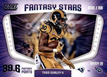 Todd Gurley II Los Angeles Rams 2018 Panini Score NFL Fantasy Stars #5