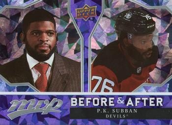 P.K. Subban New Jersey Devils Upper Deck MVP 2021/22 Before and After #BA-5