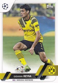 Giovanni Reyna Borussia Dortmund Topps UEFA Club Competitions 2022/23 #69