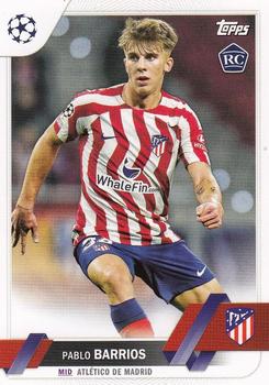 Pablo Barrios Atletico Madrid Topps UEFA Club Competitions 2022/23 #157