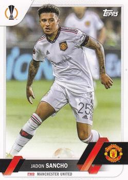 Jadon Sancho Manchester United Topps UEFA Club Competitions 2022/23 #186