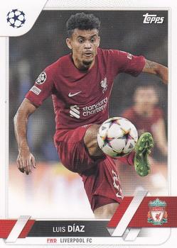 Luis Diaz Liverpool Topps UEFA Club Competitions 2022/23 #199