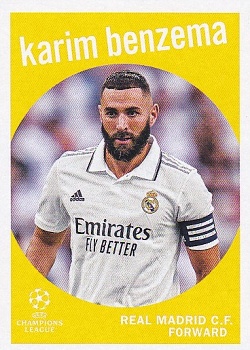 Karim Benzema Real Madrid Topps UEFA Club Competitions 2022/23 1959 Topps #59-18