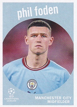 Phil Foden Manchester City Topps UEFA Club Competitions 2022/23 1959 Topps #59-20
