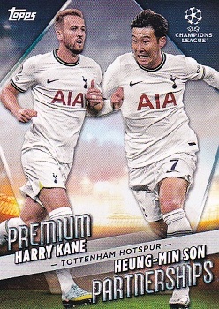 Harry Kane / Heung-min Son Tottenham Hotspur Topps UEFA Club Competitions 2022/23 Premium Partnerships #PP-01