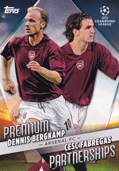 Dennis Bergkamp/Cesc Fabregas Arsenal Topps UEFA Club Competitions 2022/23 Premium Partnerships #PP-06