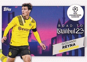 Giovanni Reyna Borussia Dortmund Topps UEFA Club Competitions 2022/23 Road to the Final #RF-04