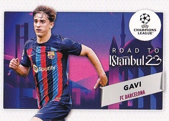 Gavi FC Barcelona Topps UEFA Club Competitions 2022/23 Road to the Final #RF-05