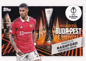 Marcus Rashford Manchester United Topps UEFA Club Competitions 2022/23 Road to the Final #RF-07