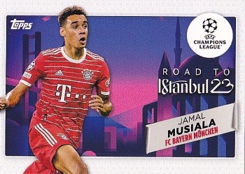 Jamal Musiala Bayern Munchen Topps UEFA Club Competitions 2022/23 Road to the Final #RF-08