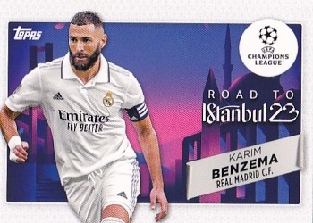 Karim Benzema Real Madrid Topps UEFA Club Competitions 2022/23 Road to the Final #RF-10